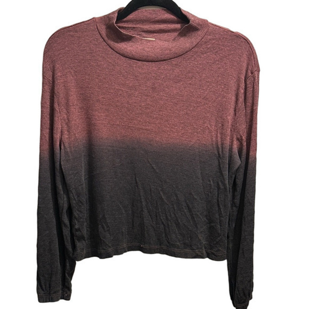 Chaser Burgundy and Charcoal Ombre top